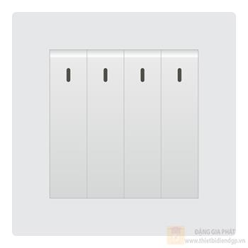 Bộ công tắc 4 nút nhấn Duhal 1 chiều cổ điển K series CxA411
