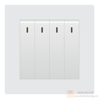 Bộ công tắc 4 nút nhấn Duhal 2 chiều cổ điển K series CxA412