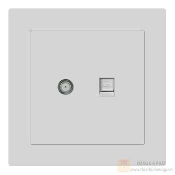 Bộ ổ cắm truyền hình vệ tinh + điện thoại Duhal cổ điển K series CxB219