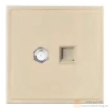 Bộ ổ cắm truyền hình vệ tinh và điện thoại duhal cổ điển S1 series CxB229