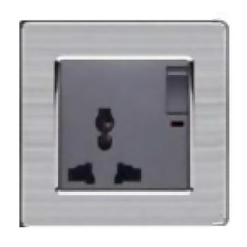 Bộ ổ cắm đa năng có công tắc và đèn báo DUHAL cổ điển S2 series CxB335