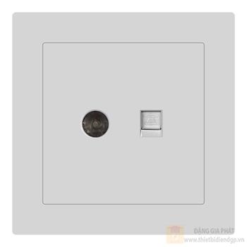 Bộ ổ cắm tivi + điện thoại Duhal cổ điển K series CxB919
