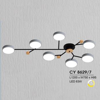 Đèn Chùm Ý L1200*W750*H95, Led 63W CY 8629/7