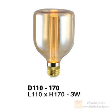 Bóng đèn trang trí D110 - L110*H170-3W D110-170