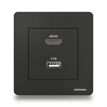 Bộ ổ cắm HDMI + USB Grimma G3BHDMI G3BHDMI