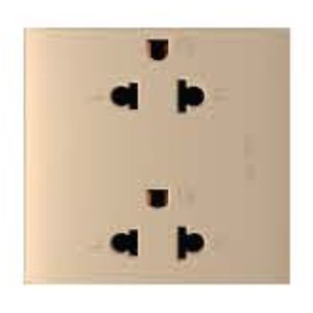 Hạt ổ cắm đôi 3 chấu ABB 16A sire 3M - cắm nhanh 4TYB505337P0105