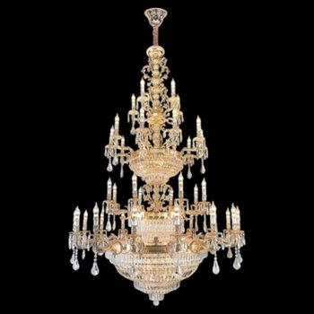 Đèn chùm pha lê K9 cao cấp Ø1560*2500, E14*(16+8+10+5) trên tay + E14*34 - Lớp Pha Lê DC6237T39