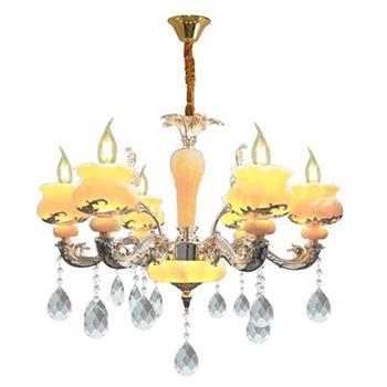 Đèn Chùm Chao đá cao cấp Ø700*H500, E14*6 DC8076T6