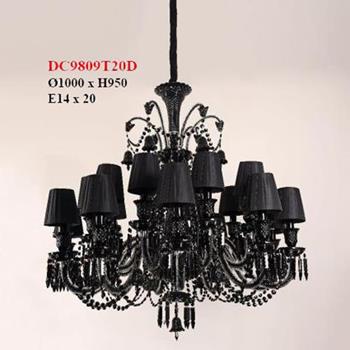 Đèn Chùm Nến Ø1000*H950, E14*20 DC9809T20 ĐEN