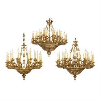 Đèn Chùm Đồng Nến D900*H700 - E14*18 DCD9918T6+12