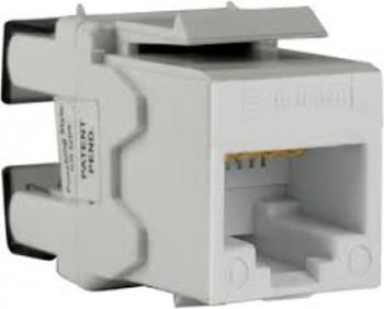 Modular Jack RJ45, loại keystone Cat5e UTP, Màu Trắng DCEKYSTUWT