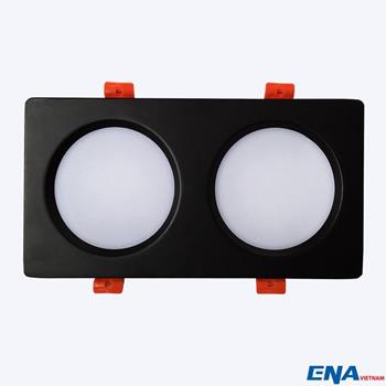 Đèn LED âm trần Downlight đôi vỏ đen ENA-DTD2 ENA-DTD2