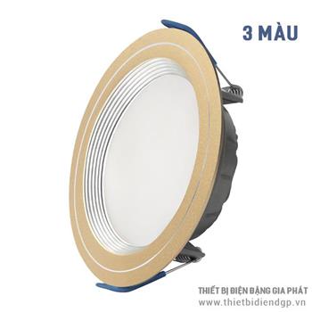 Đèn Downlight LED viền nhôm ánh sáng ba màu ELD2028