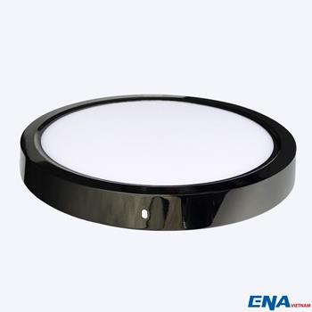 Đèn ốp trần tròn nano ENA-OTC vỏ đen tiêu chuẩn ENA-OTC