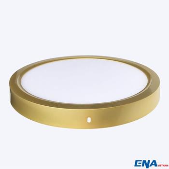 Đèn ốp trần tròn nano ENA-OTC vỏ vàng tiêu chuẩn ENA-OTC