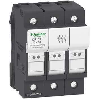 Cầu chì bảo vệ - Fuse carrier TeSys DF, 3P 32A, fuse size 10x38 mm DF103