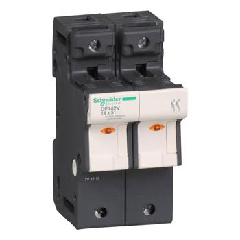 Cầu chì bảo vệ - Fuse carrier TeSys DF, 2P 50A, fuse size 14x51 mm, blown fuse indicator DF142V