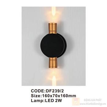 Đèn tường trong nhà Slister 160*70*160mm - LED 2W DF239/2