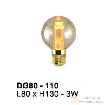 Bóng đèn trang trí DG80 - L80*H130-3W DG80-110