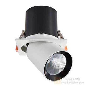 Đèn âm trần vuông led Telescopic Spotlight 25W mẫu P vỏ trắng & đen DLX-PW25 / DLX-PB25