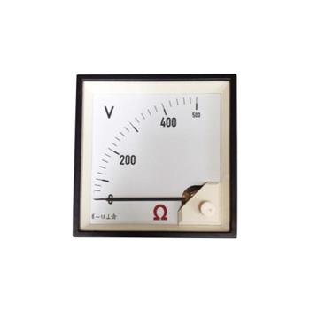 Đồng hồ tủ điện: AC. Voltmeter 0-500V, 72 x 72, Class 1.5 DE72-500V