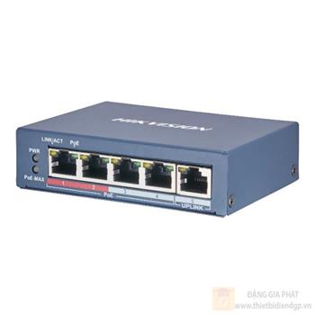 4-port 10/100Mbps PoE Switch DS-3E0105P-E(B)