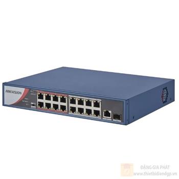 16-port 10/100Mbps PoE Switch DS-3E0318P-E/M(B)