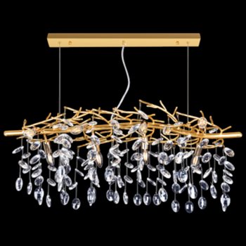 Đèn thả pha lê Andora ĐT-6662/L1000 L1000*H450 + 900 E14*8 ĐT-6662/L1000