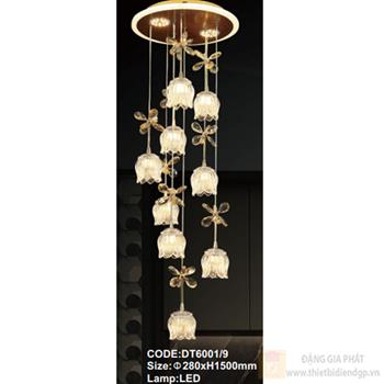 Đèn treo trần trang trí Slister Ø280*H1500mm - LED DT6001/9