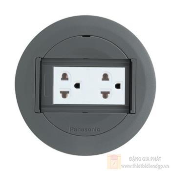 Bộ ổ cắm âm sàn Panasonic 2 ổ cắm có dây nối đất DU81931HTK-1