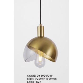 Đèn thả trang trí E27 - Ø200*H1000 mm DY3026/200