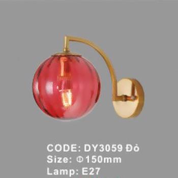 Đèn vách trang trí E27 - Ø150 mm DY3059 Đỏ