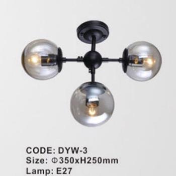 Đèn thả trần thủy tinh E27- Ø350*H250 mm DYW-3