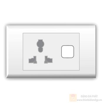 Ổ cắm đơn đa năng với 1 lỗ LiOA E18SDX E18SDX