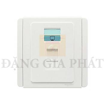 Bộ ổ cắm mạng đơn Gang Data Outlet, Cat5e, W. Shutter E3031RJ5E_WW_G19