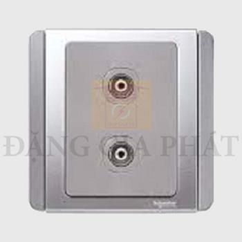 Bộ ổ cắm đôi Tivi Gang TV Outlet E3032VTV_GS_G19