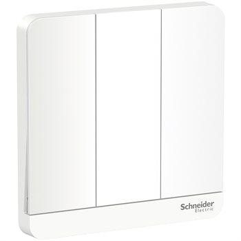 Bộ công tắc ba 2 chiều 16AX, có LED màu trắng E8333L2LED_WE_G19