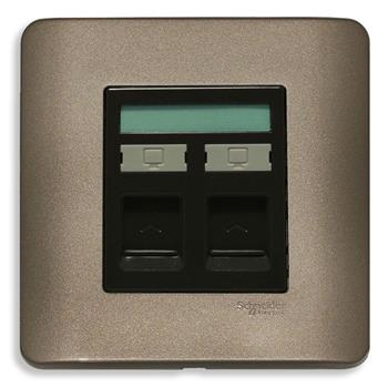 Bộ ổ cắm mạng cat5e đôi màu đồng E8432RJS_5_SZ_G19