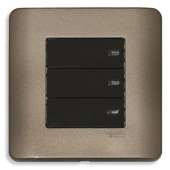 Bộ công tắc ba 2 chiều 16A màu đồng E8433_2_SZ_G19