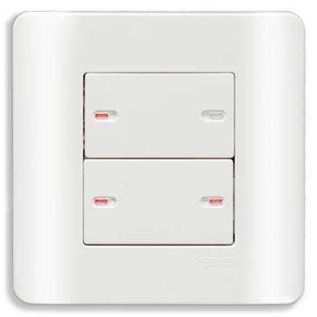 Bộ công tắc bốn 1 chiều 16A màu trắng E8434_1_G19