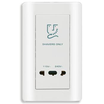Bộ ổ cắm dao cạo râu màu trắng E84T727V_WE