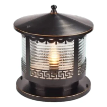 Đèn trụ cổng sắt + kiếng hufa TSV-709 - Ø300*H300 - E27*1 TSV-709