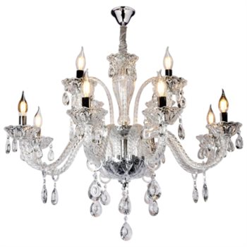 Đèn chùm pha lê Andora Ø800*H630+400-E14*12 (Pha Lê Trong) CPL-814/12