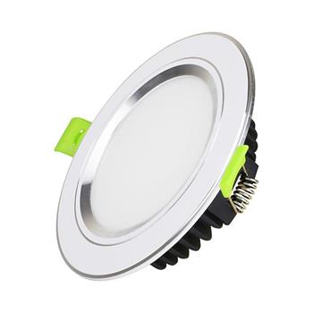 Led Âm Trần Viền Màu Bạc Mặt Phẳng (EC-DLP Series) 7W Đổi Màu KingEco EC-DLP-7-T120-DM-B