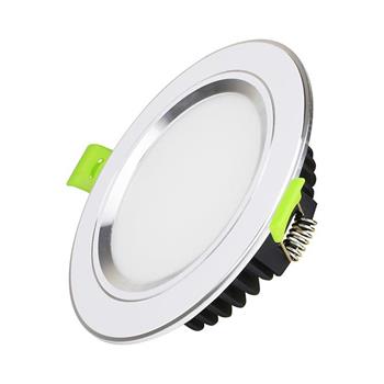 Led Âm Trần Viền Màu Bạc Mặt Phẳng (EC-DLP Series) 7W KingEco EC-DLP-7T120-x-B