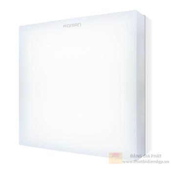 Đèn ốp trần vuông tràn viền Roman ELT8037 có cảm biến ELT8037/xW