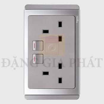 13A 3 Pin Twin Switched socket w.LED ET3025D_EBGS