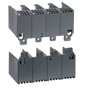 Terminal shields, EasyPact EZC100, EasyPact CVS100BS, 60 mm depth, 4 poles, set of 2 EZATSHD4P