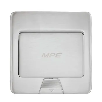 Ổ cắm âm sàn MPE F2A-60 kiểu vuông màu xám MPE F2A-60
