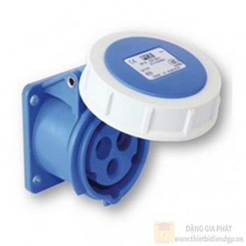 Ổ cắm công nghiệp 3 pha PCE gắn âm loại kín nước dạng thẳng IP67 32A F3232 - 6